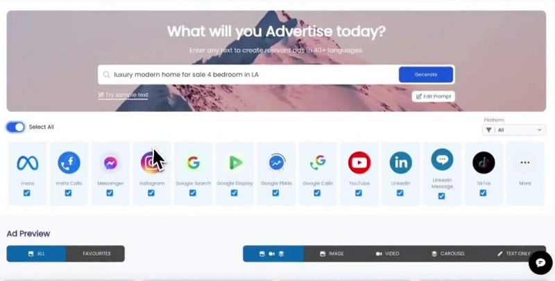 Скриншот Rekla.ai