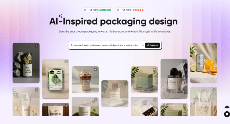 Скриншот AI-Inspired packaging design