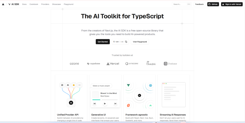 Скриншот AI SDK
