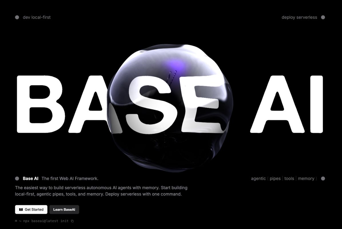 Скриншот BaseAI.dev
