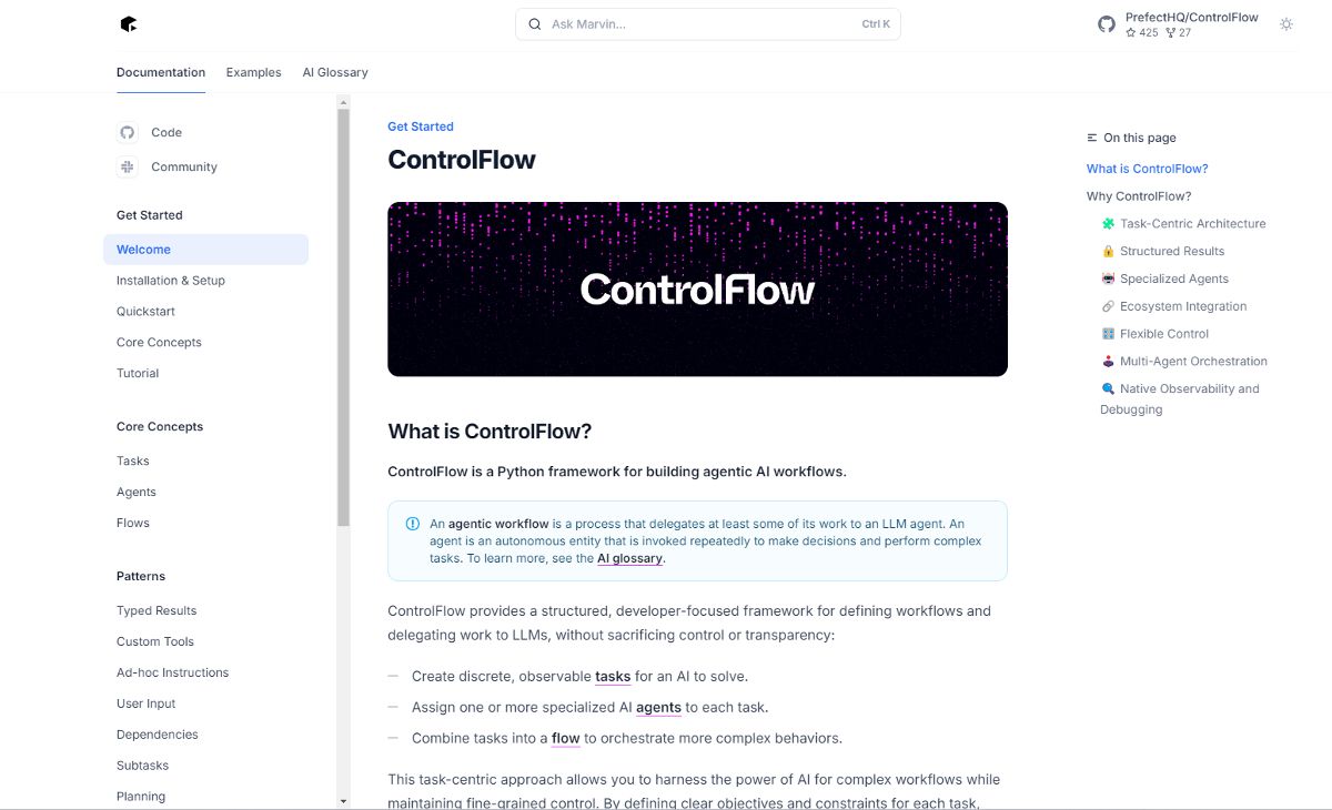 Скриншот ControlFlow