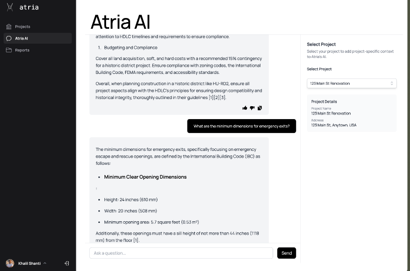 Скриншот Atria