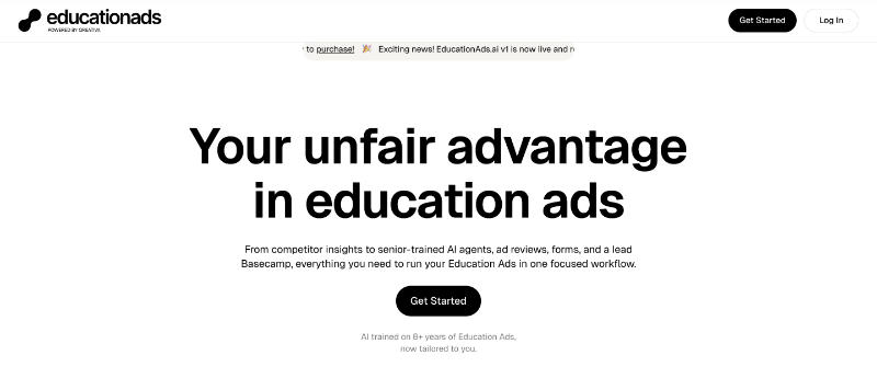 Скриншот EducationAds AI