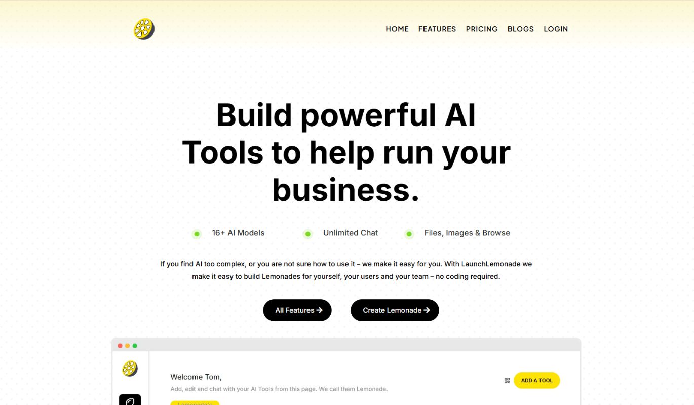 Скриншот LaunchLemonade