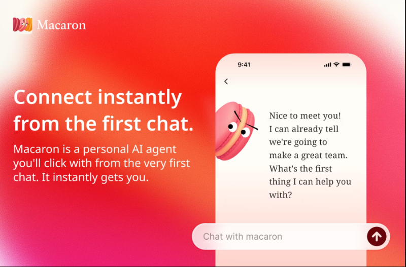 Скриншот Macaron AI