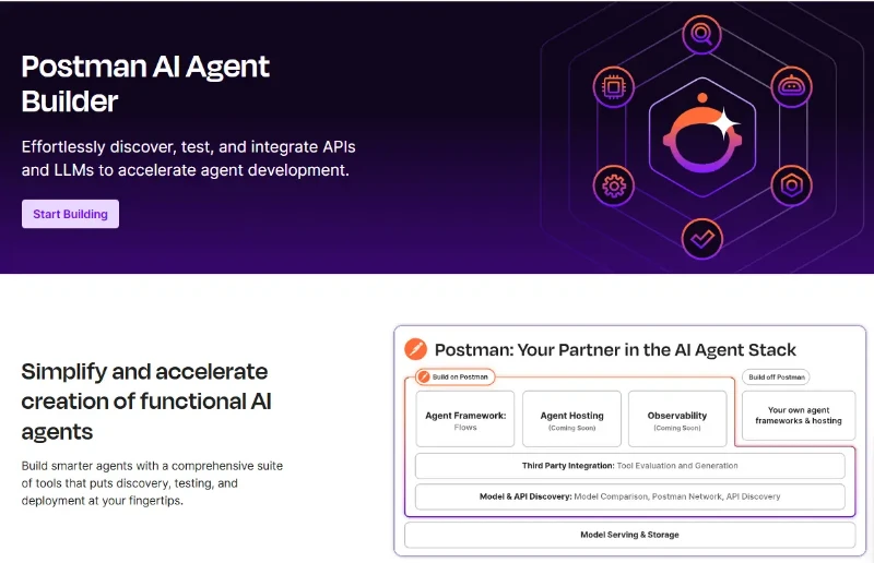 Скриншот Postman AI Agent Builder