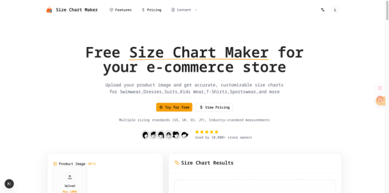Скриншот Size Chart Maker