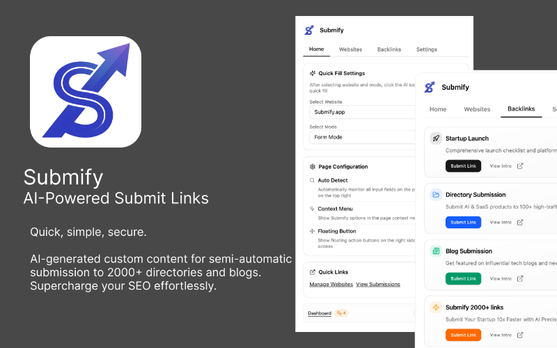 Скриншот Submify.app