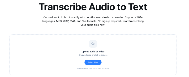 Скриншот Transcribe Audio to Text
