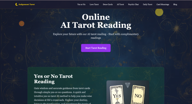Скриншот Judgement Tarot