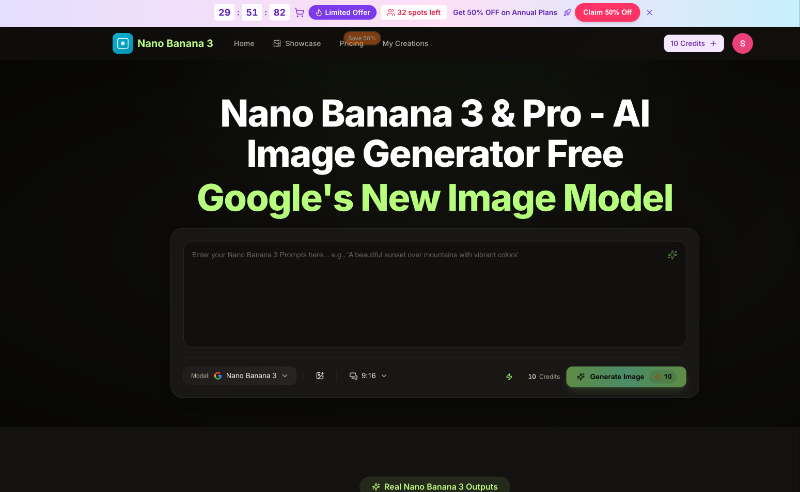 Скриншот nano banana 3