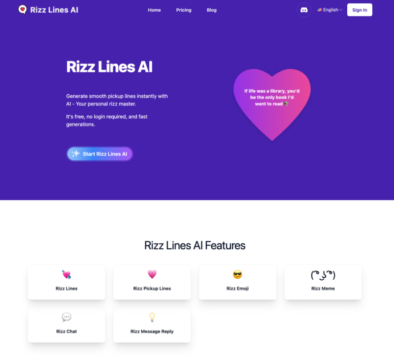 Скриншот Rizz AI