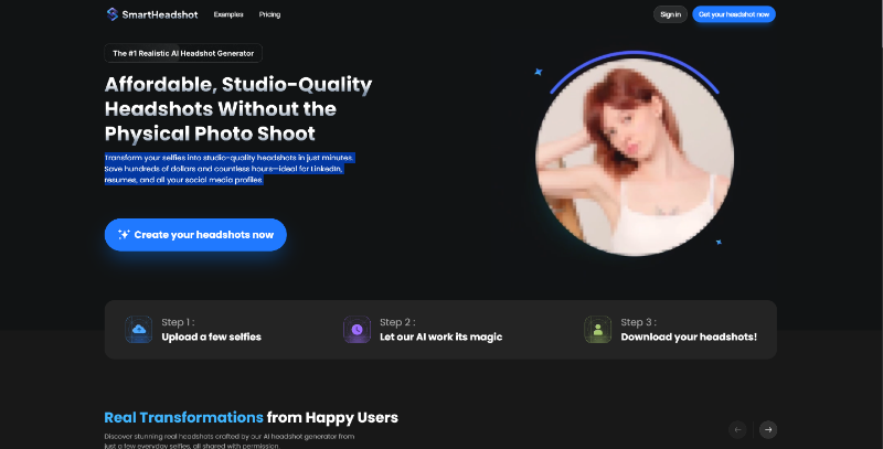 Скриншот SmartHeadshot