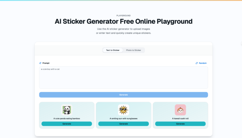 Скриншот stickergeneratorai