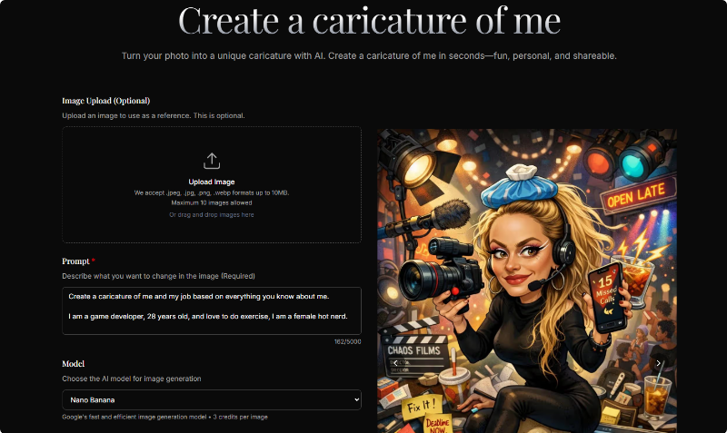 Скриншот Create a Caricature of Me