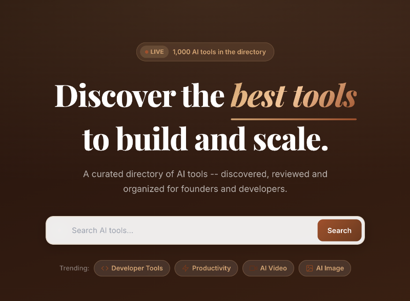 Скриншот Directory for AI