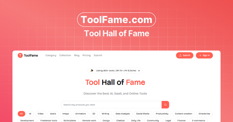 Скриншот ToolFame