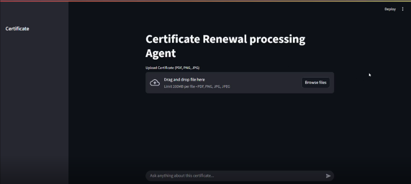 Скриншот Certificate Renewal Document Agent
