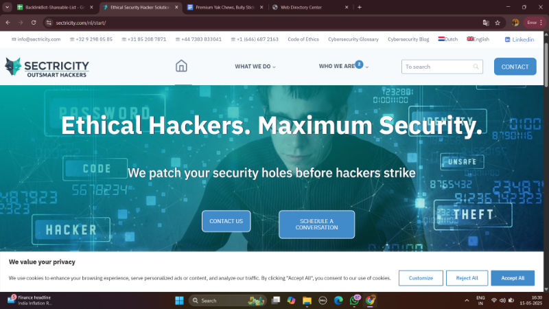 Скриншот Sectricity RedSOC Platform