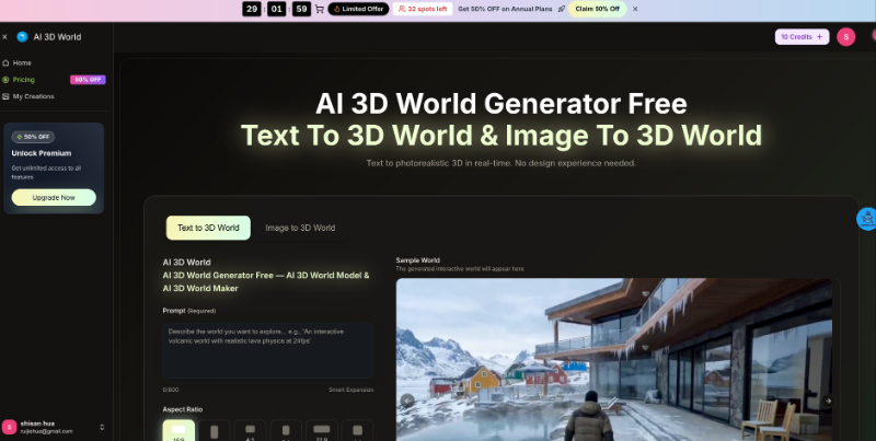Скриншот AI 3D World
