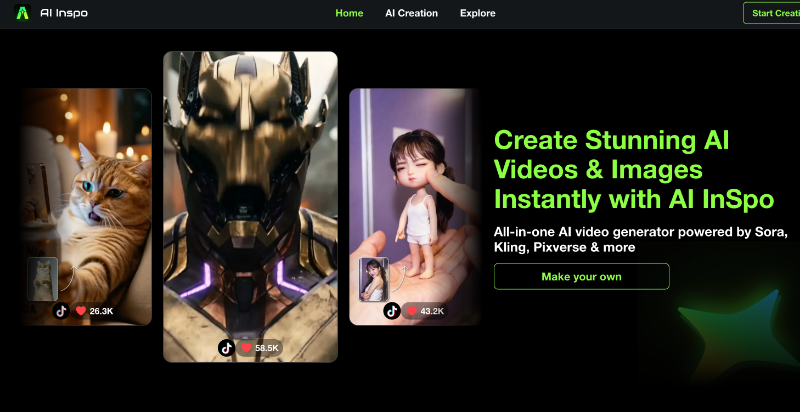 Скриншот AI InSpo