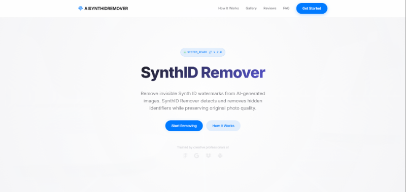 Скриншот AI Synth ID Remover