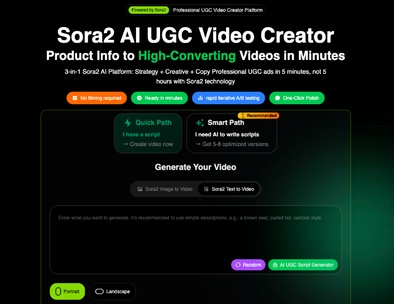 Скриншот AI UGC Video Creator