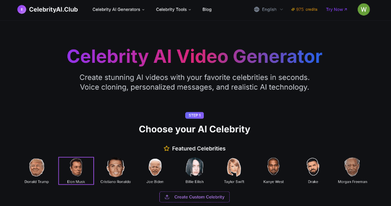 Скриншот Celebrity AI