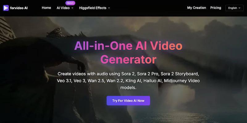 Скриншот forvideo AI: Veo 3.1, Sora 2 Video