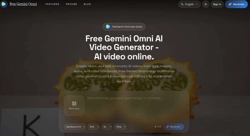 Скриншот Free Gemini Omni