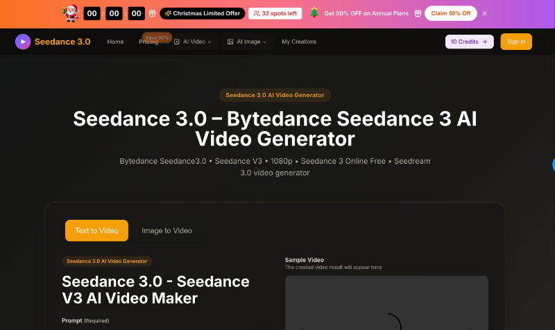 Скриншот seedance 3.0
