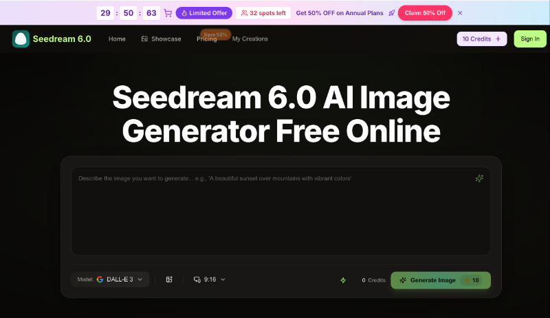 Скриншот seedream 6