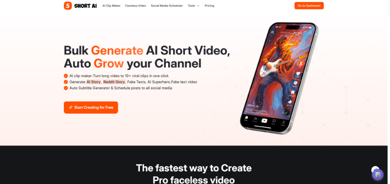 Скриншот Short AI