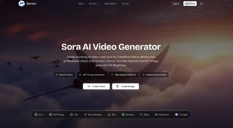 Скриншот Sora AI Video Generator