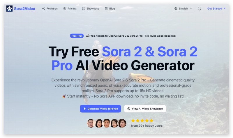 Скриншот Sora2video