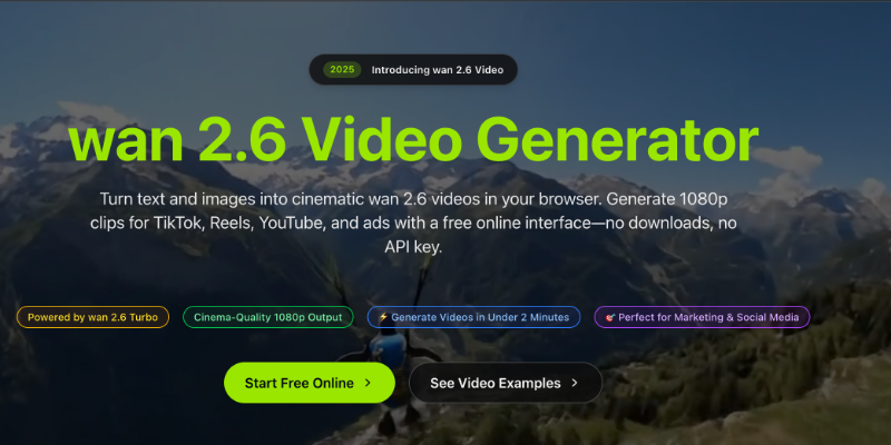 Скриншот wan 2.6 Video Generator