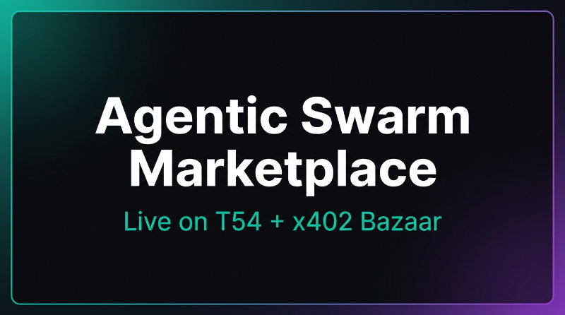 Скриншот Agentic Swarm Marketplace