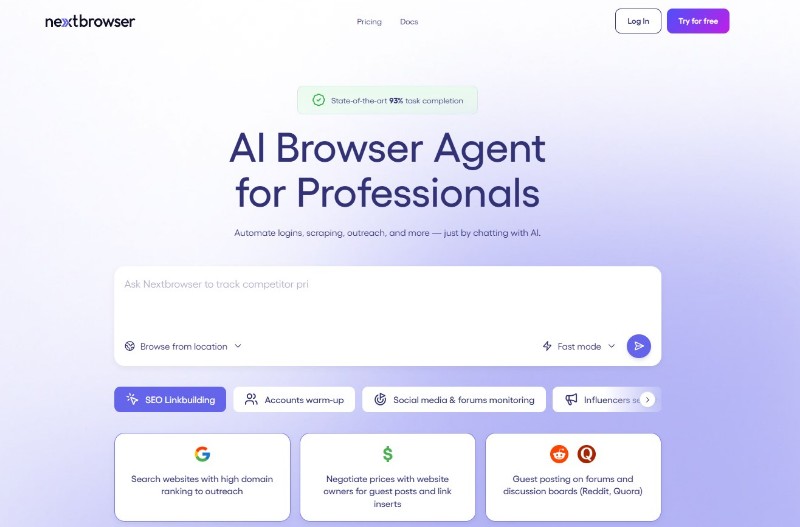 Скриншот Nextbrowser
