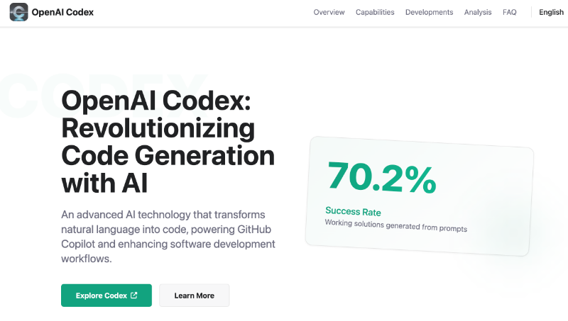 Скриншот OpenAI Codex