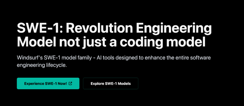 Скриншот SWE-1 ai coding model