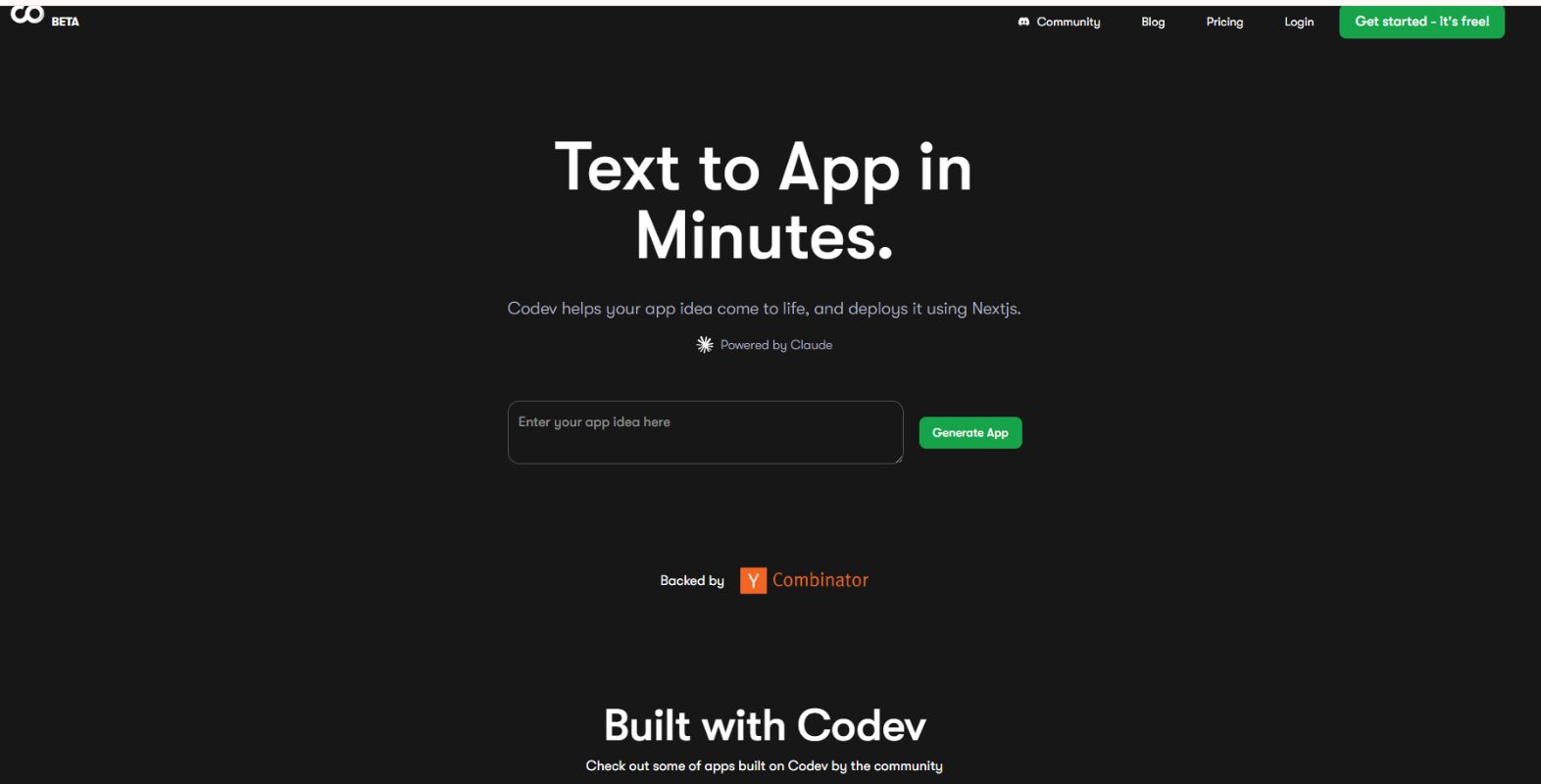 Скриншот Codev