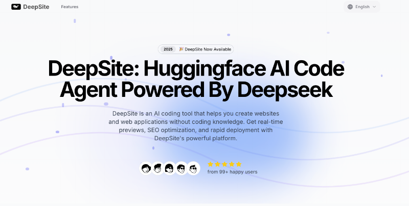 Скриншот DeepSite