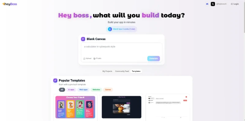 Скриншот HeyBoss