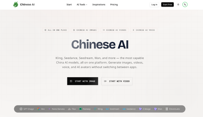 Скриншот Chinese AI Tools