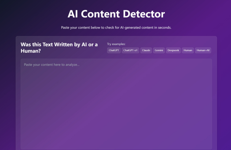 Скриншот GPTDetect.ai