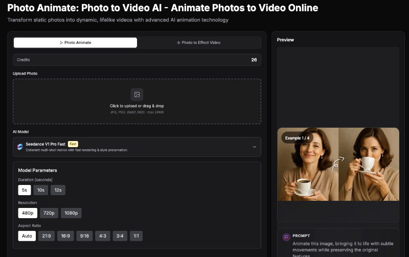 Скриншот Photo Animate