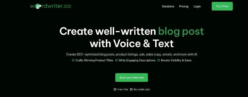 Скриншот WordWriter