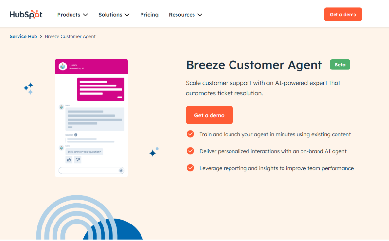 Скриншот Breeze Customer Agent