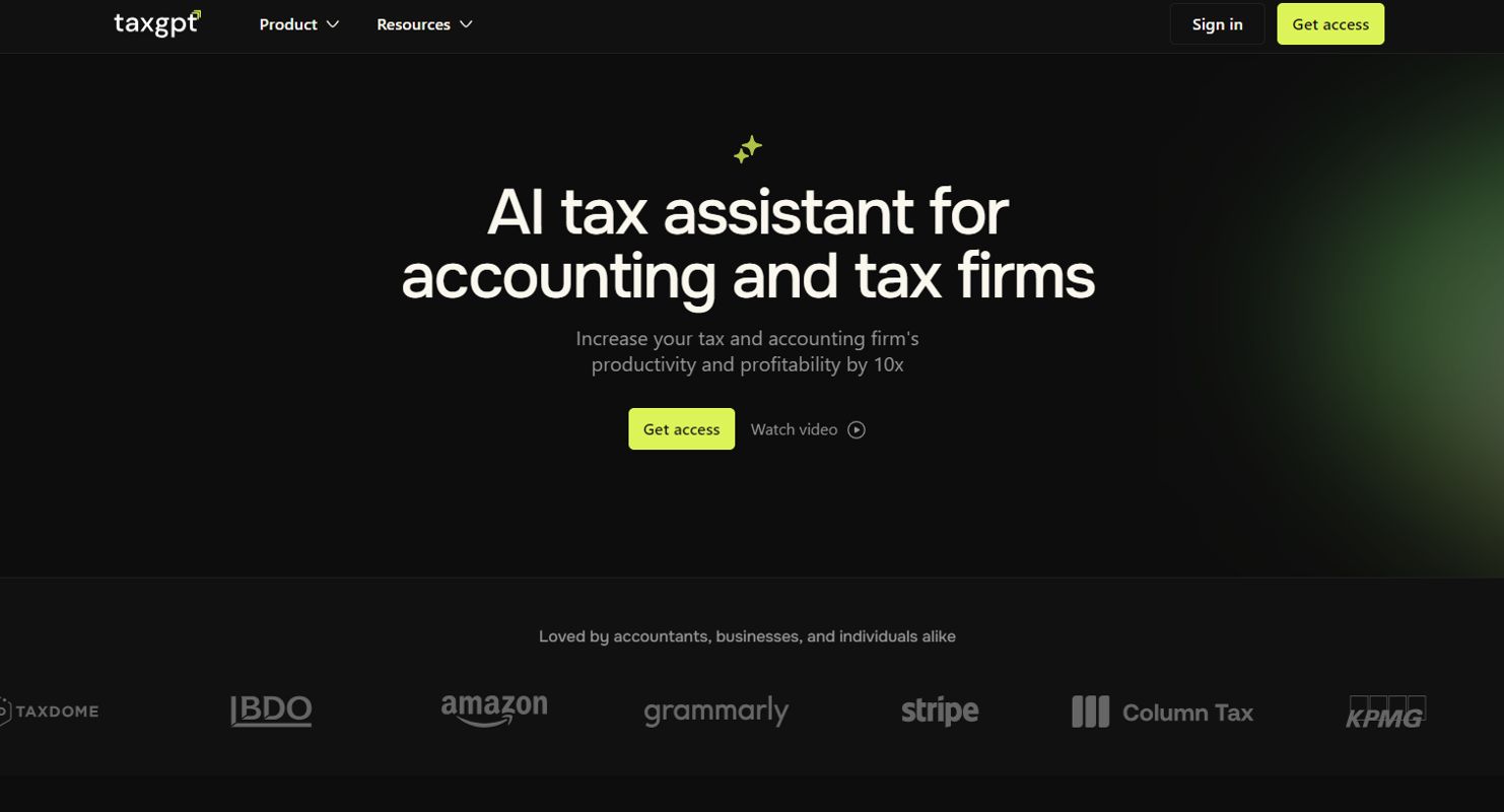 Скриншот TaxGPT