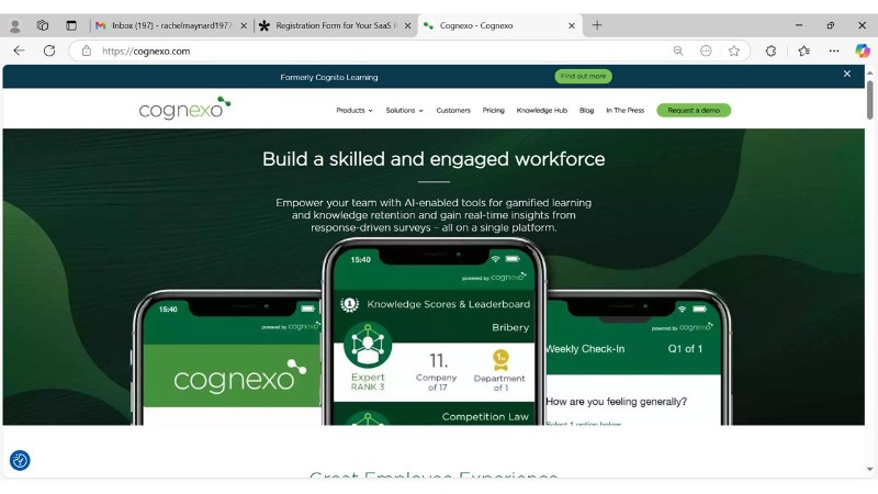 Скриншот Cognexo